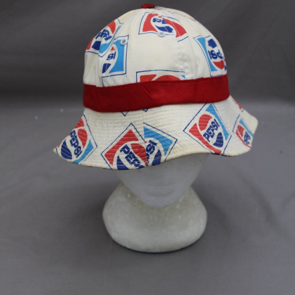 Vintage Bucket Hat - Pepsi All Over Print - Adult One Size Medium